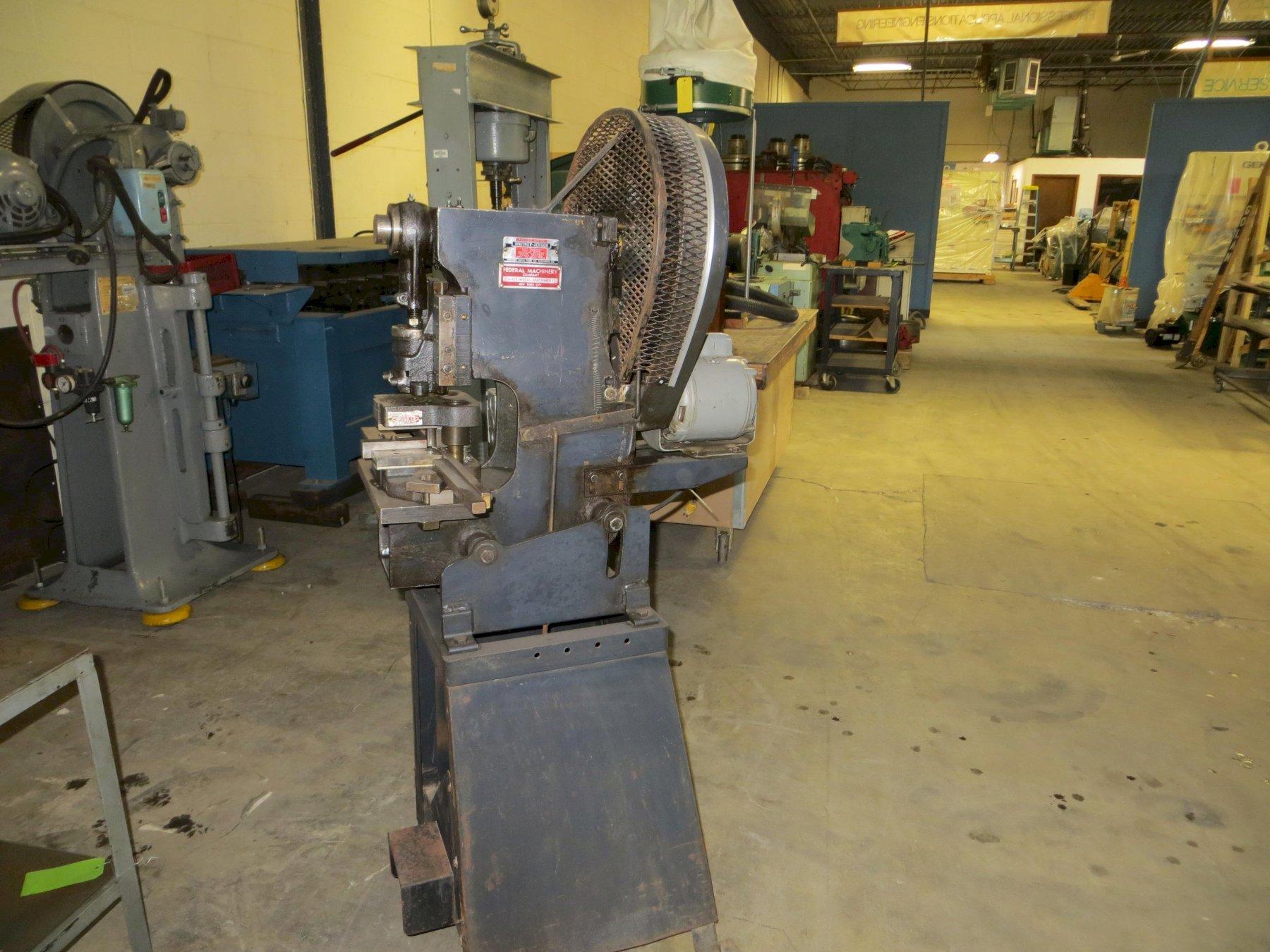 7-1/2 Ton Whitney Jensen Mechanical Clutch Punch Press Model 127