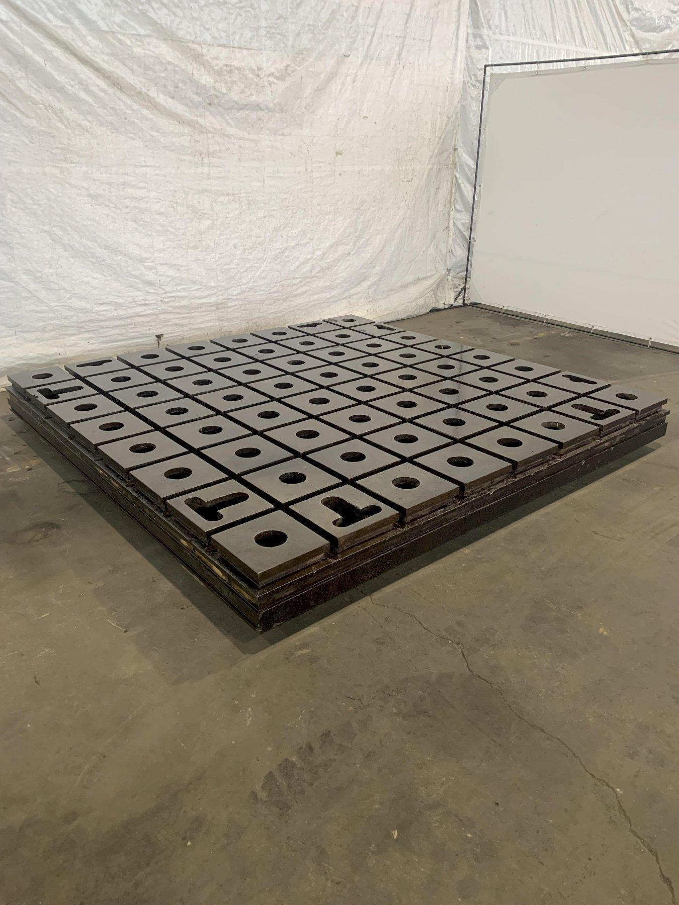 120" X 120" X 10" T-SLOTTED FLOOR PLATE: STOCK #18596
