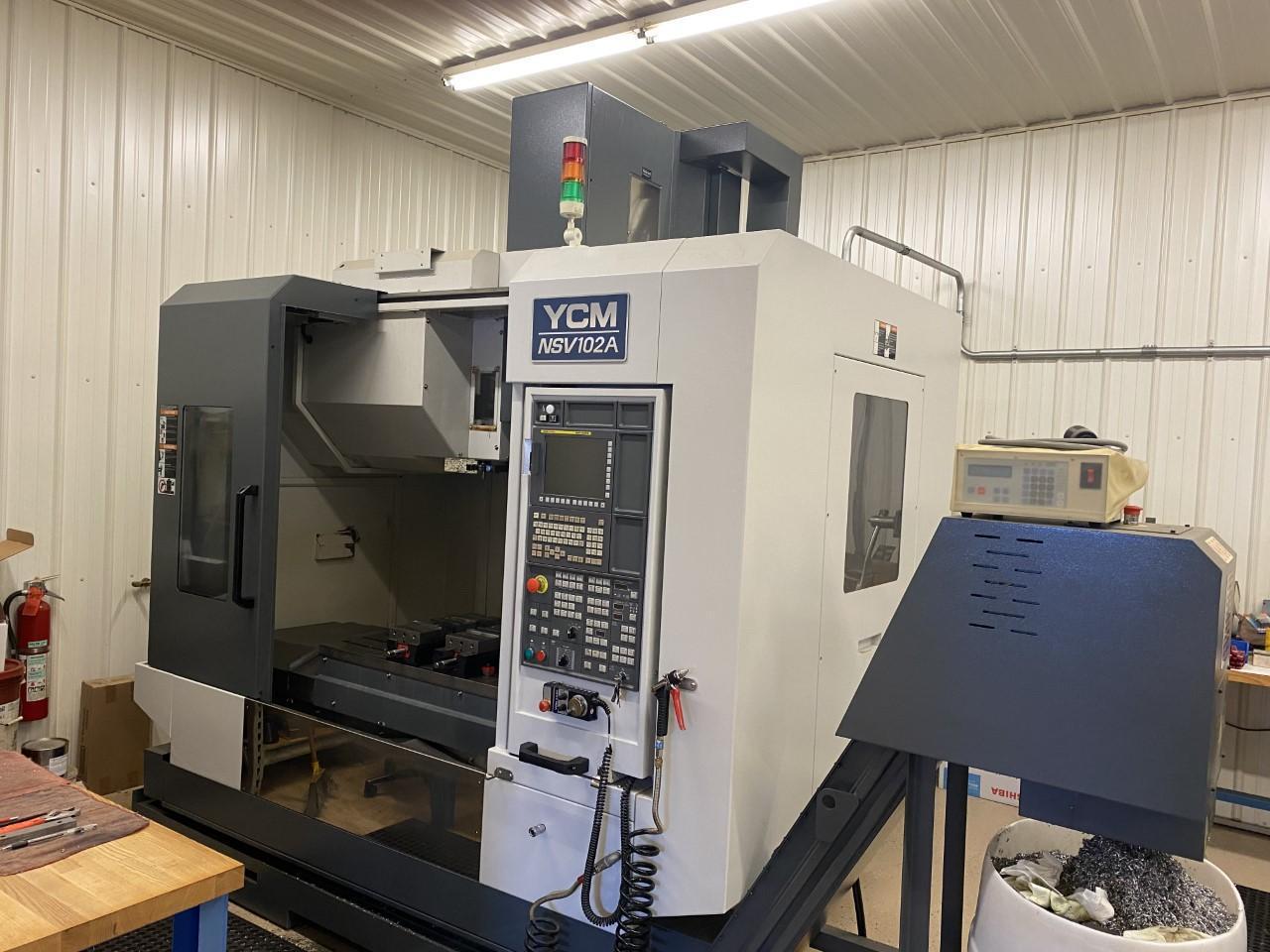 YCM NSV 102A CNC Vertical Machining Center For Sale - 2012