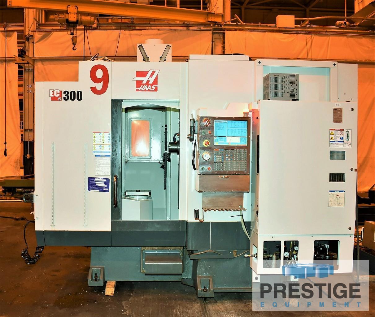 HAAS EC-300, (2) 11.8" Pallets, Full 4th Axis, X-20", Y-18", Z-14", 12000 RPM, 24-ATC, 300 PSI Coolant, 2013 #32370