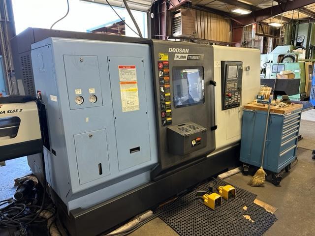 Doosan Puma TT1800SY Used CNC Twin Spindle Twin Turret Lathe For Sale - 2015