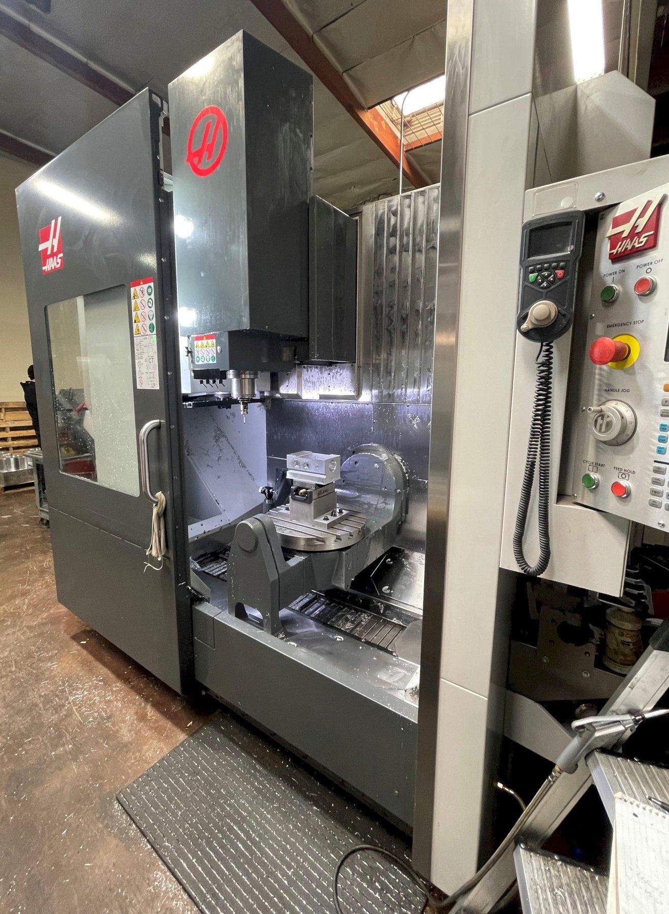 Haas UMC-750SS Super-Speed 5-Axis Vertical Machining Center 32 GB Expanded Memory Belt Type Chip Conveyor and More