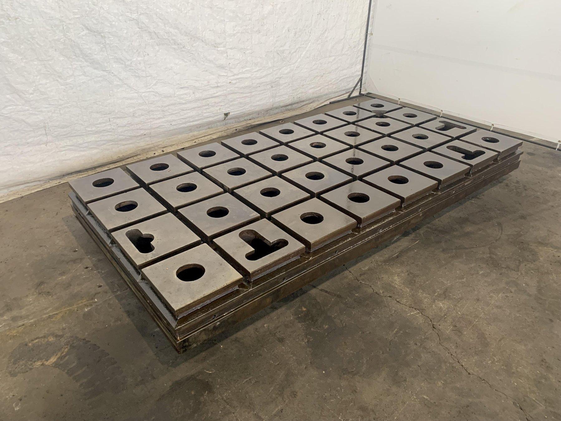 60" X 120" X 10" T-SLOTTED FLOOR PLATE. STOCK # 0416323